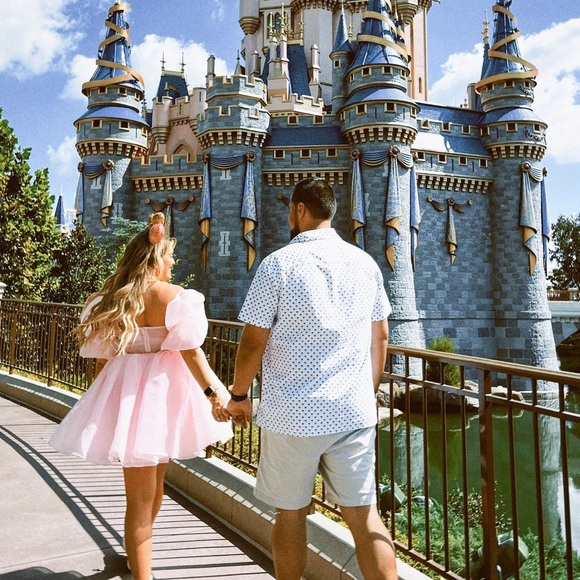 Selkie pink puff dress - Picture 2 of 3